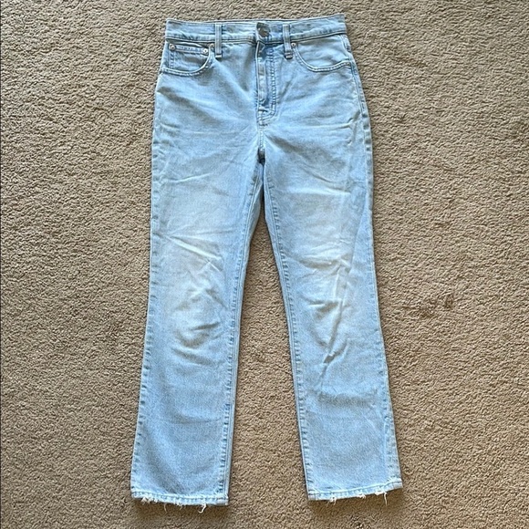 Madewell Slim Demi-Boot Jeans Bellmeade Wash W’s 25 High Rise - Picture 2 of 16